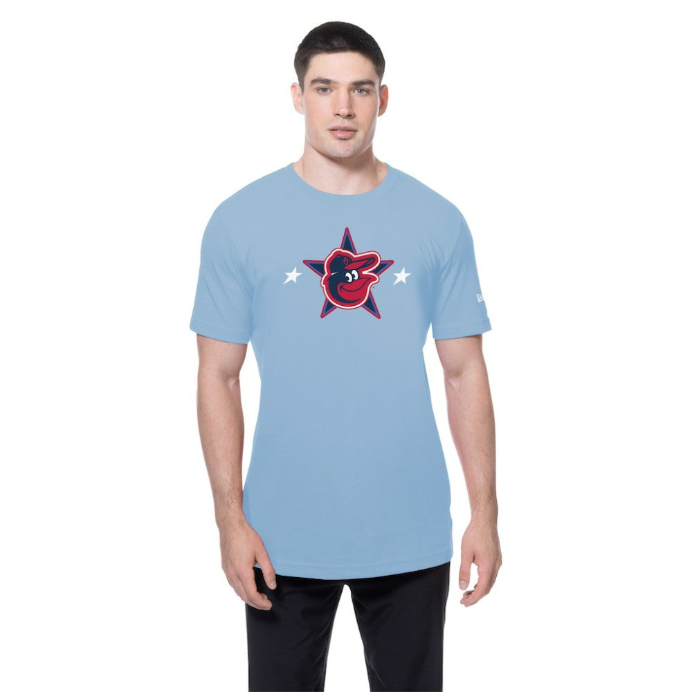 Baltimore Orioles New Era 2025 MLB All-Star Game Workout T-Shirt - Light Blue T-shirts