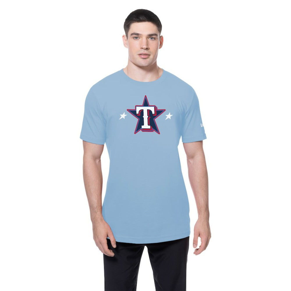 Texas Rangers New Era 2025 MLB All-Star Game Workout T-Shirt - Light Blue T-shirts