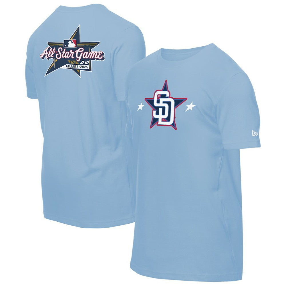 San Diego Padres New Era 2025 MLB All-Star Game Workout T-Shirt - Light Blue T-shirts