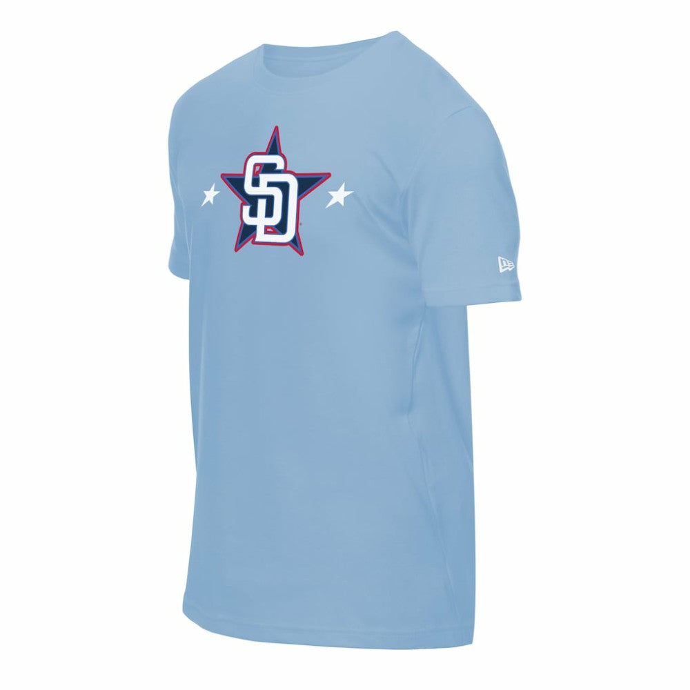 San Diego Padres New Era 2025 MLB All-Star Game Workout T-Shirt - Light Blue T-shirts