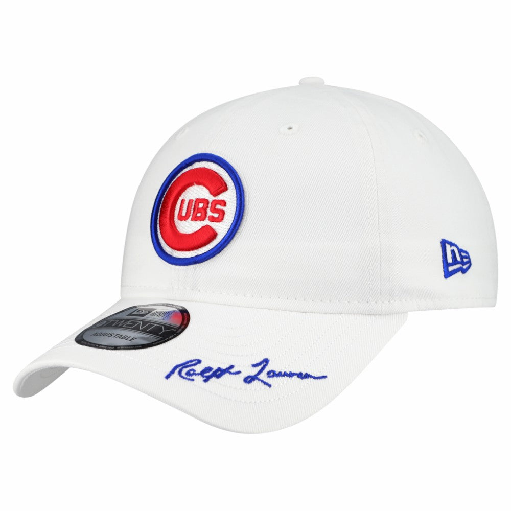 Chicago Cubs New Era Ralph Lauren x MLB 9TWENTY Adjustable Hat - White Hats