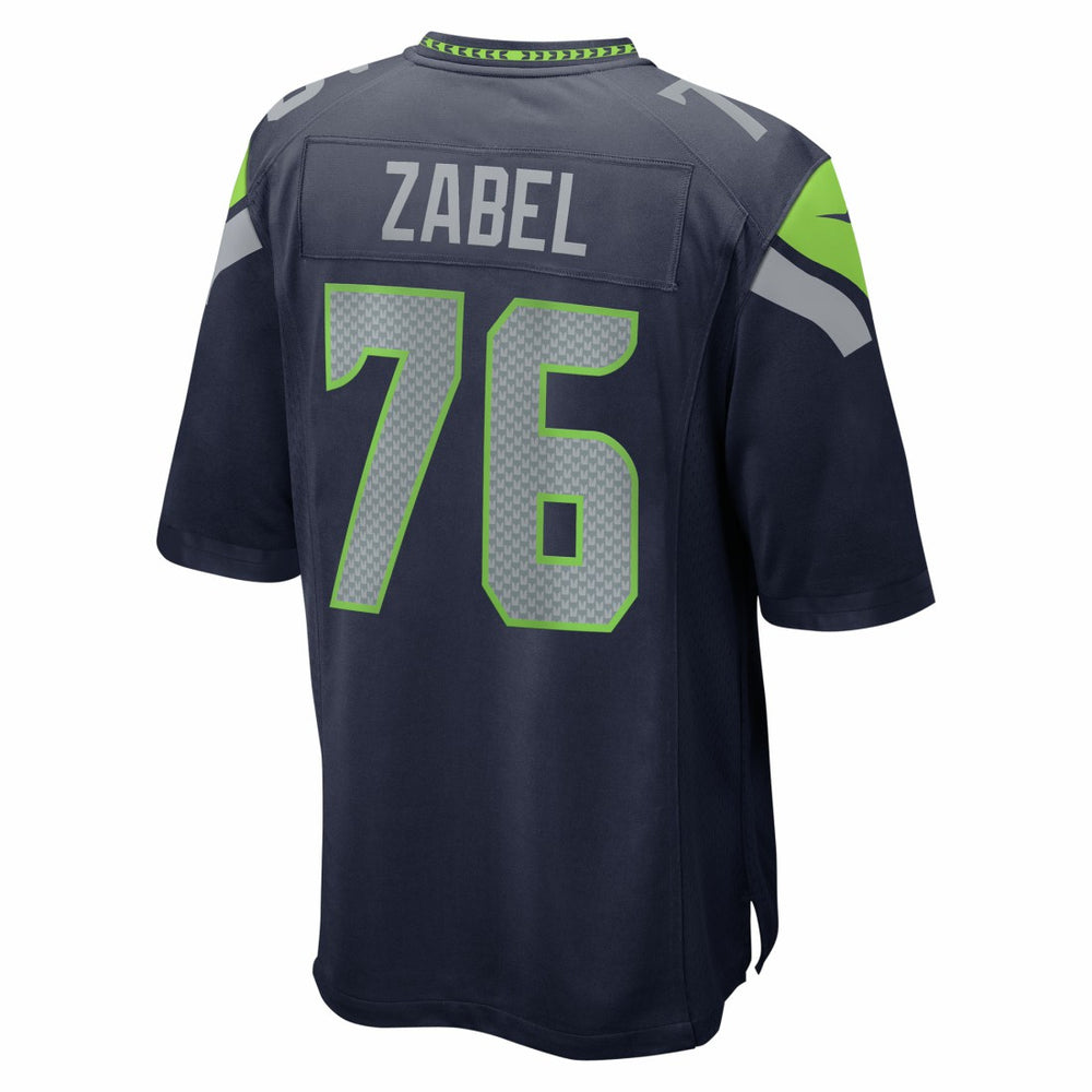 Grey Zabel Seattle Seahawks 2025 NFL Draft First Round Pick Game Jersey College Navy