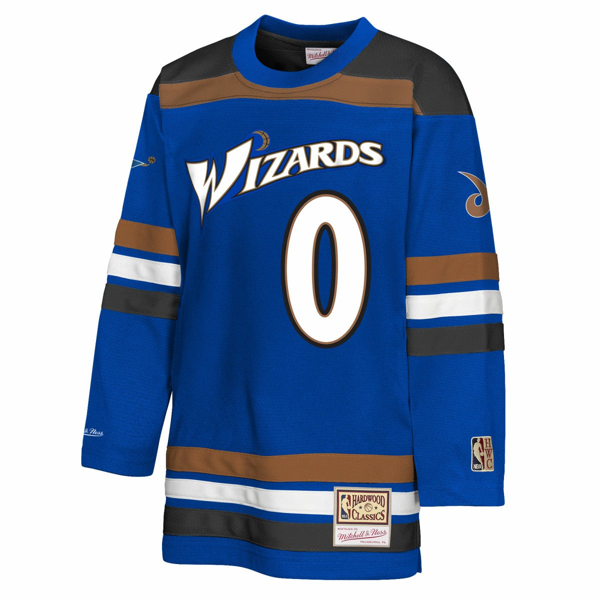 Gilbert Arenas Washington Wizards Youth Maxxed Out 2.0 Fashion Hockey Jersey Blue