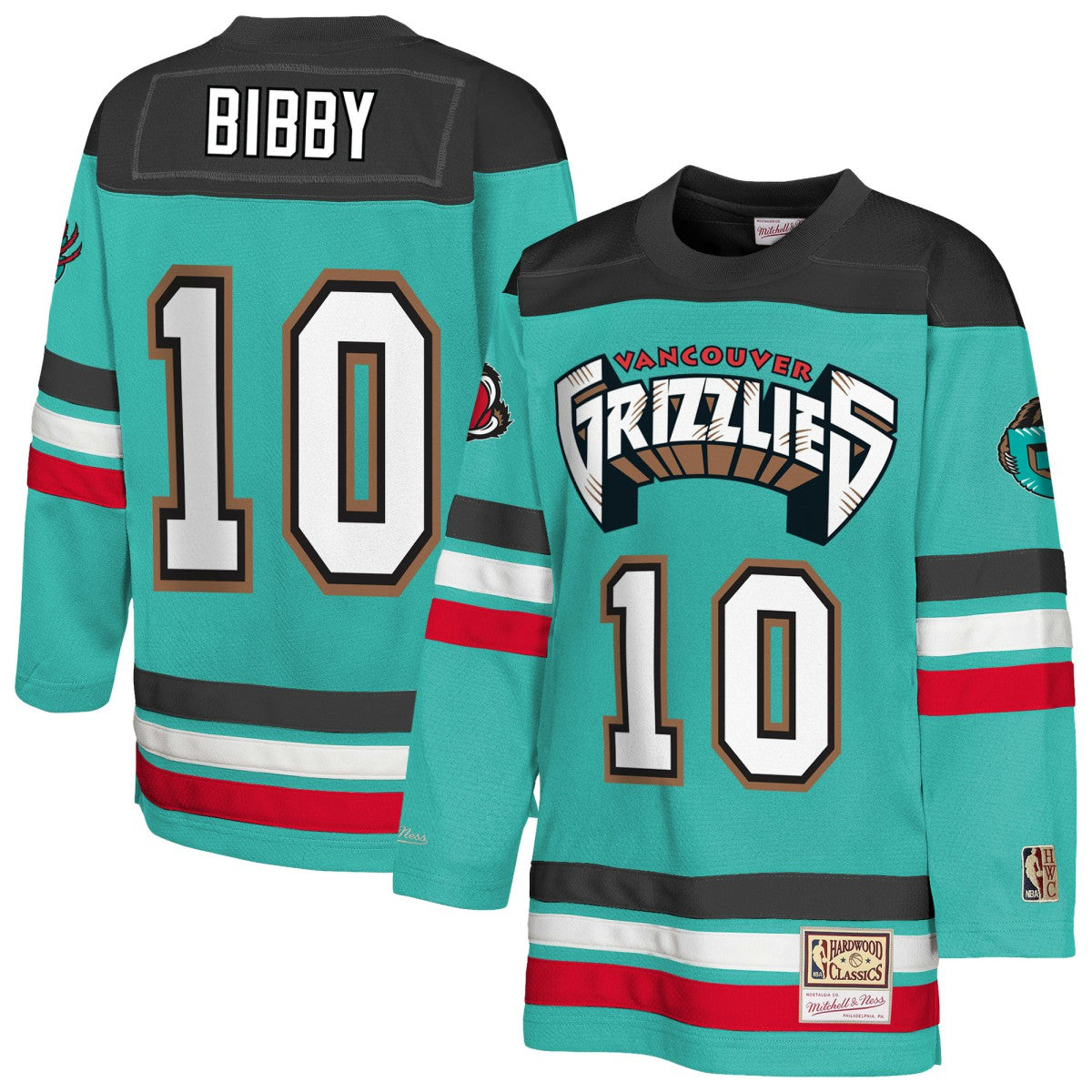 Mike Bibby Memphis Grizzlies Youth Maxxed Out 2.0 Fashion Hockey Jersey Turquoise