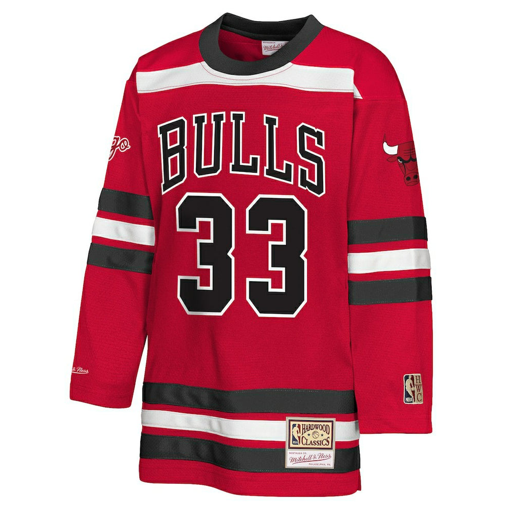 Scottie Pippen Chicago Bulls Youth Maxxed Out 2.0 Fashion Hockey Jersey Red