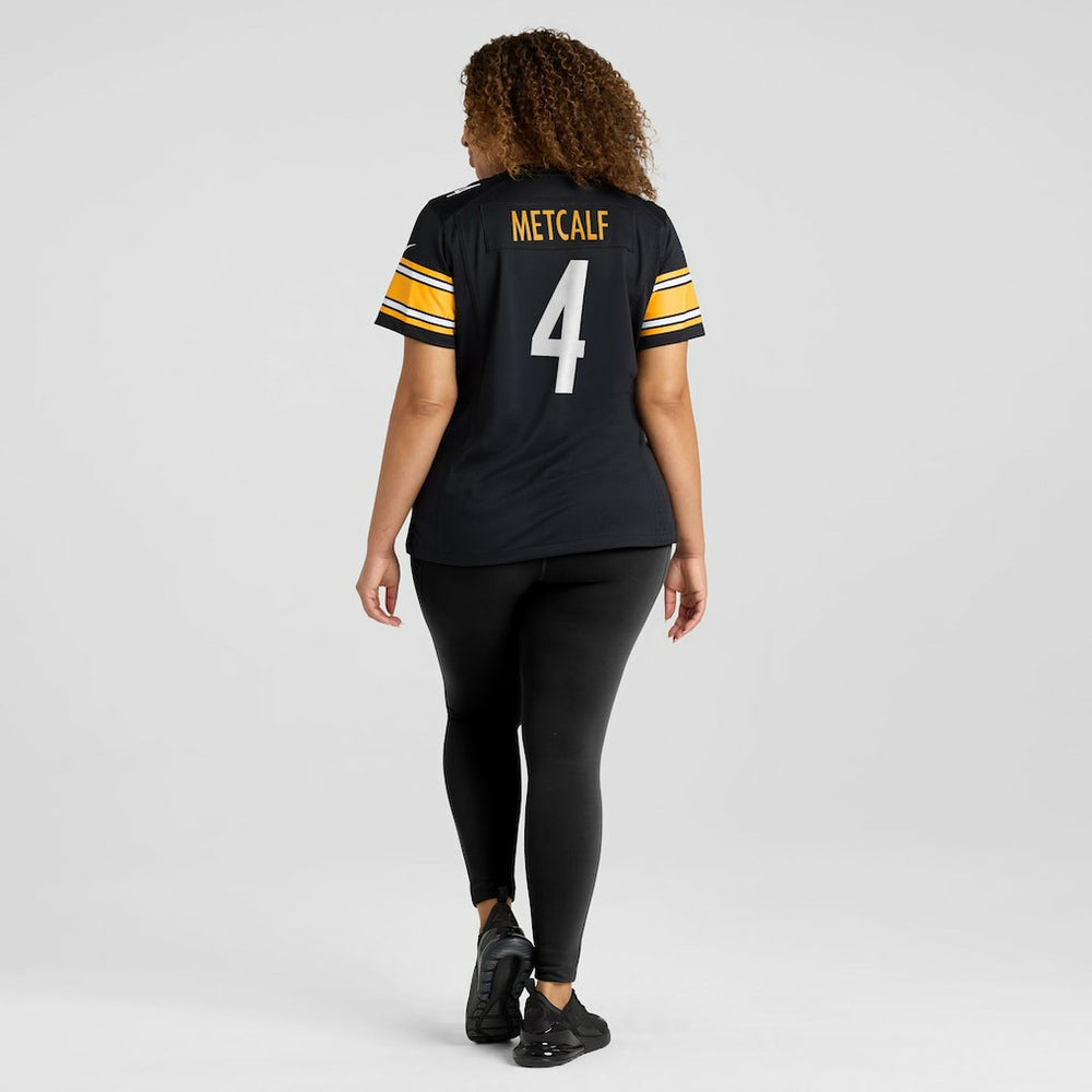 DK Metcalf Pittsburgh Steelers Women's Team Game Jersey Black
