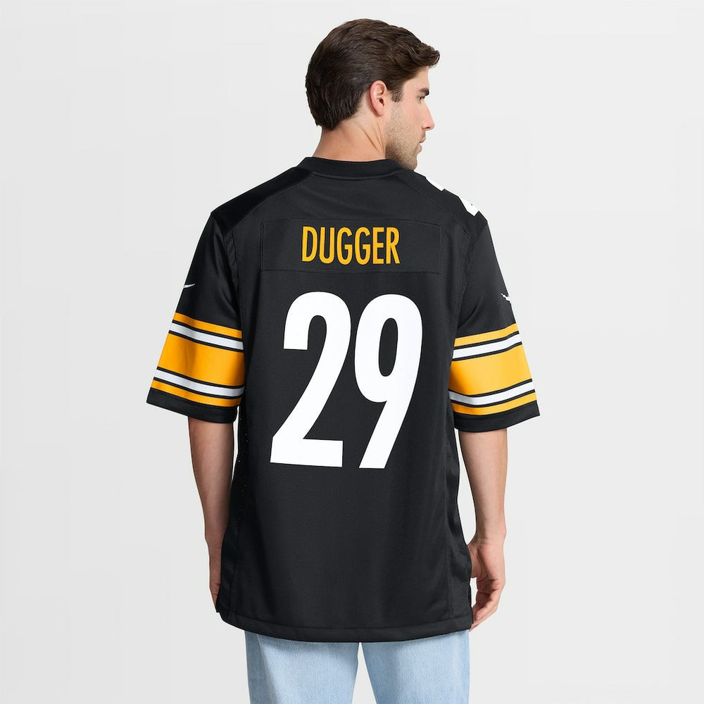 Kyle Dugger Pittsburgh Steelers Team Game Jersey Black