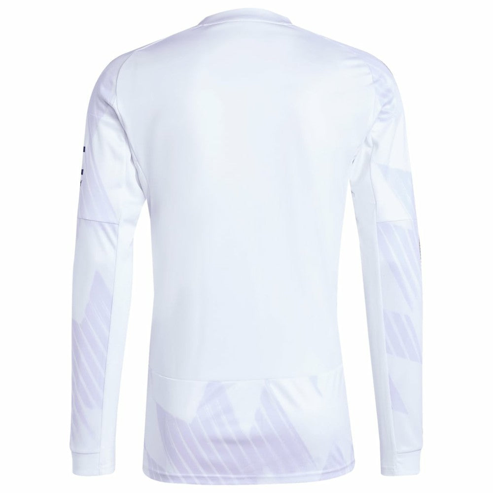 Manchester United 2025/26 Away Replica Long Sleeve Jersey White