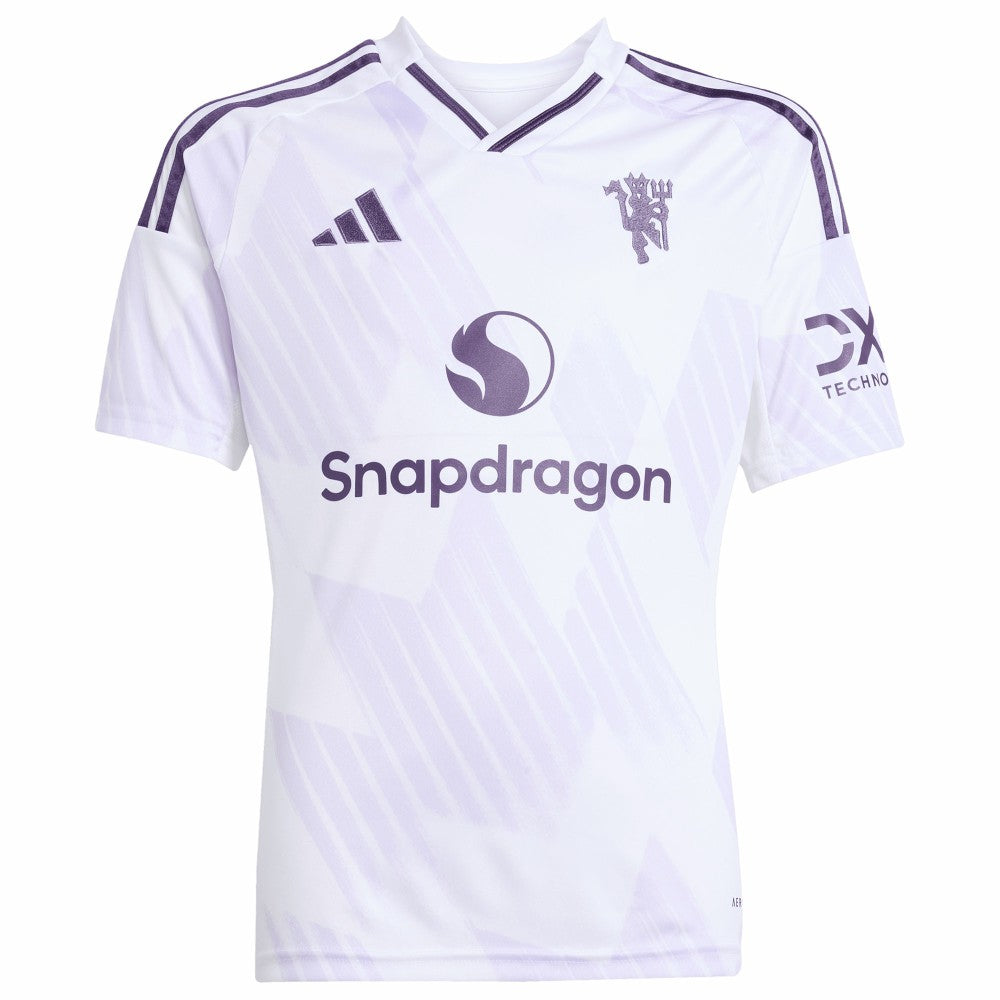Manchester United Youth 2025/26 Away Replica Jersey White