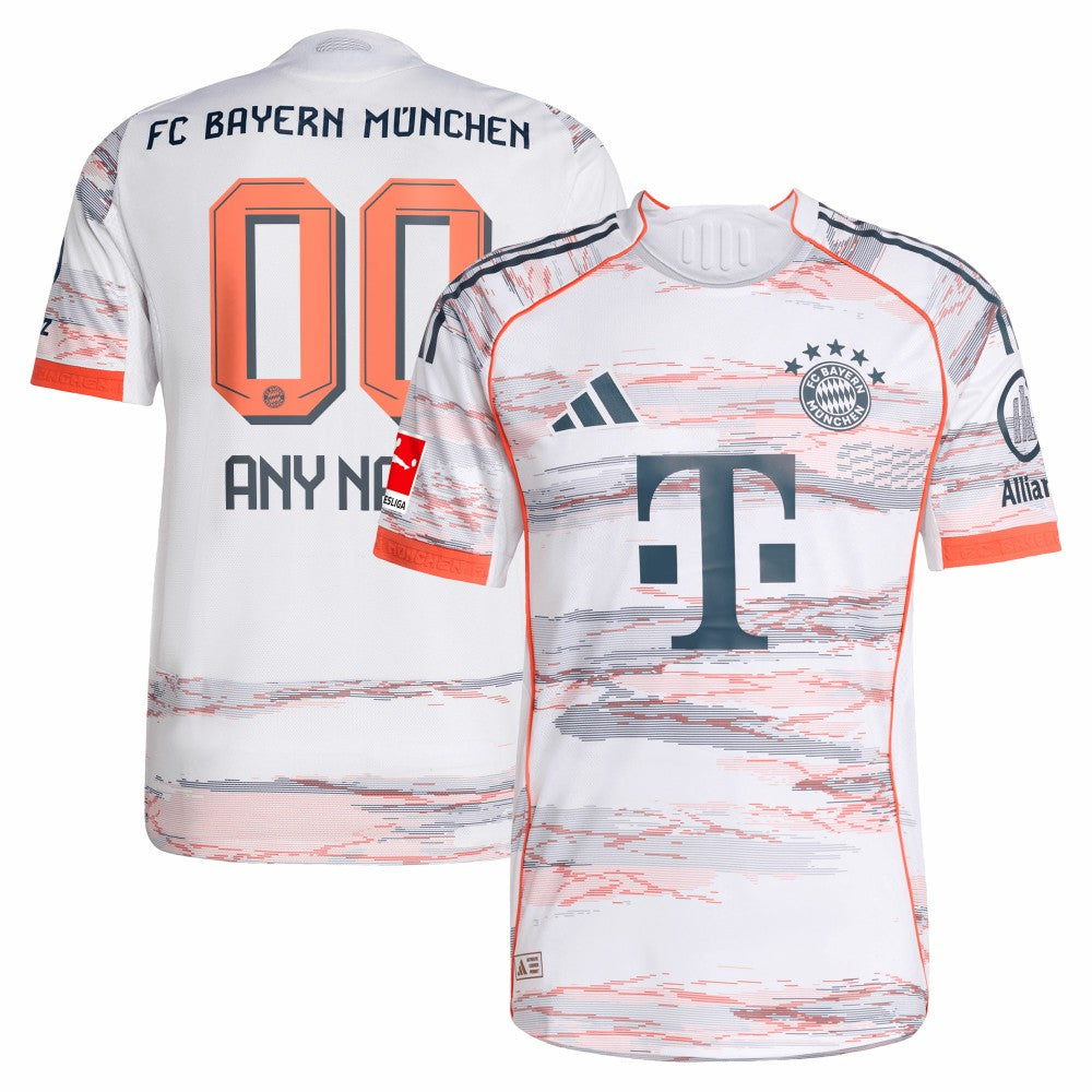Bayern Munich 2025/26 Away Custom Jersey White
