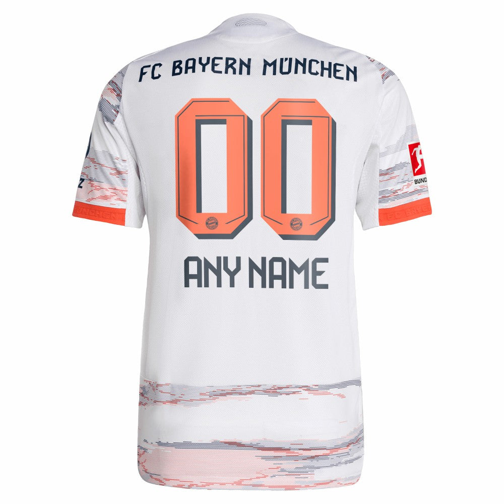 Bayern Munich 2025/26 Away Custom Jersey White