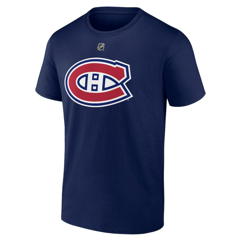 NHL Ivan Demidov Montreal Canadiens Fanatics Authentic Stack Name & Number T-Shirt - Navy