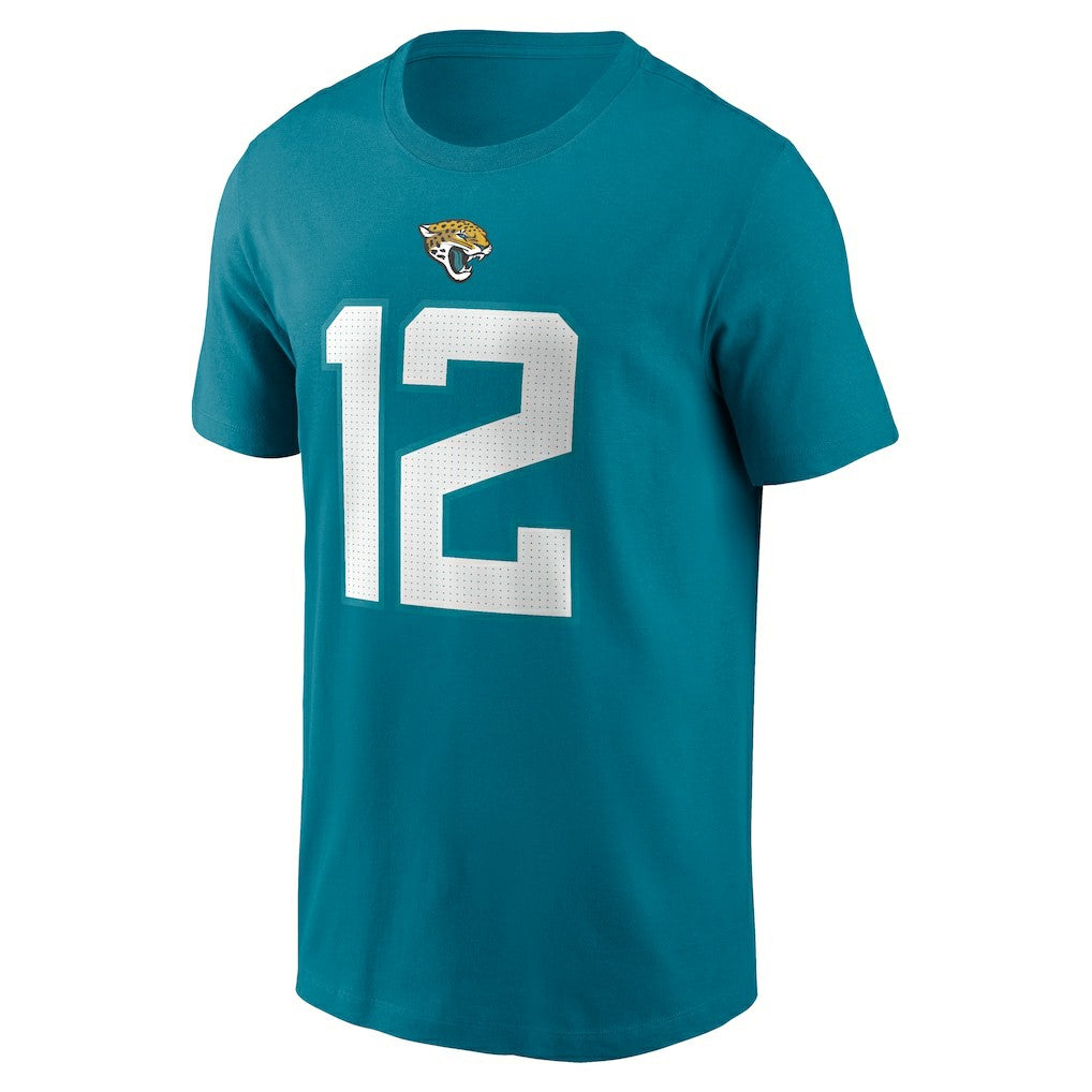 Travis Hunter Jacksonville Jaguars Name & Number T-Shirt Teal