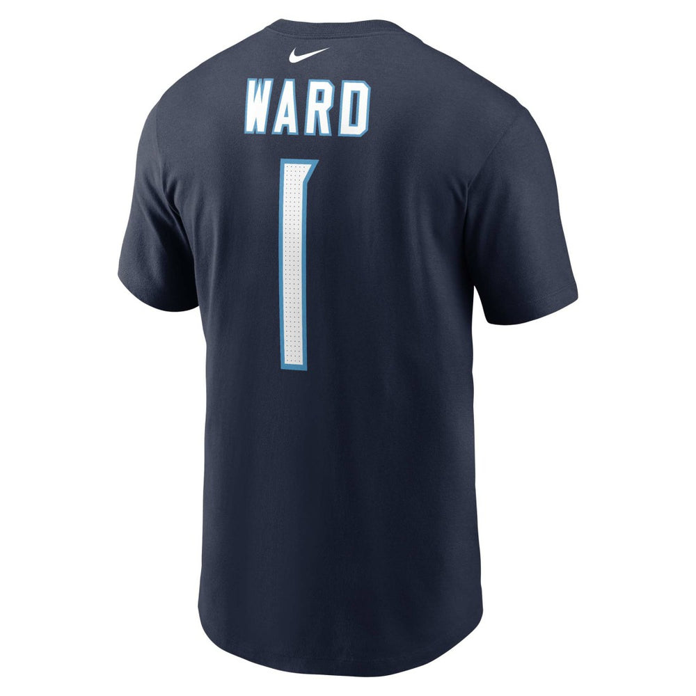 Cameron Ward Tennessee Titans Name & Number T-Shirt Navy