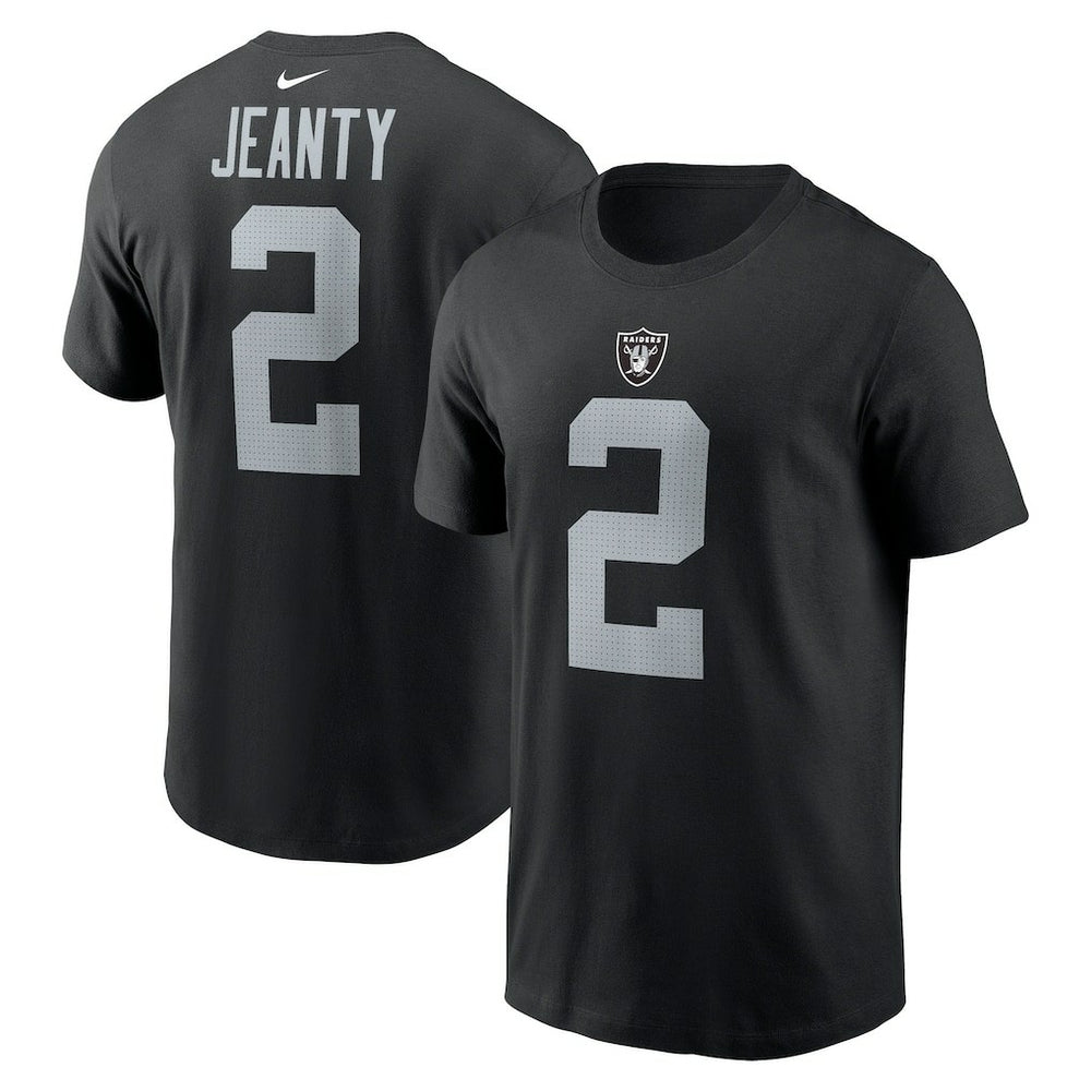 Ashton Jeanty Las Vegas Raiders Name & Number T-Shirt Black