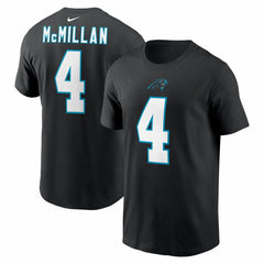 Tetairoa McMillan Carolina Panthers Name & Number T-Shirt Black