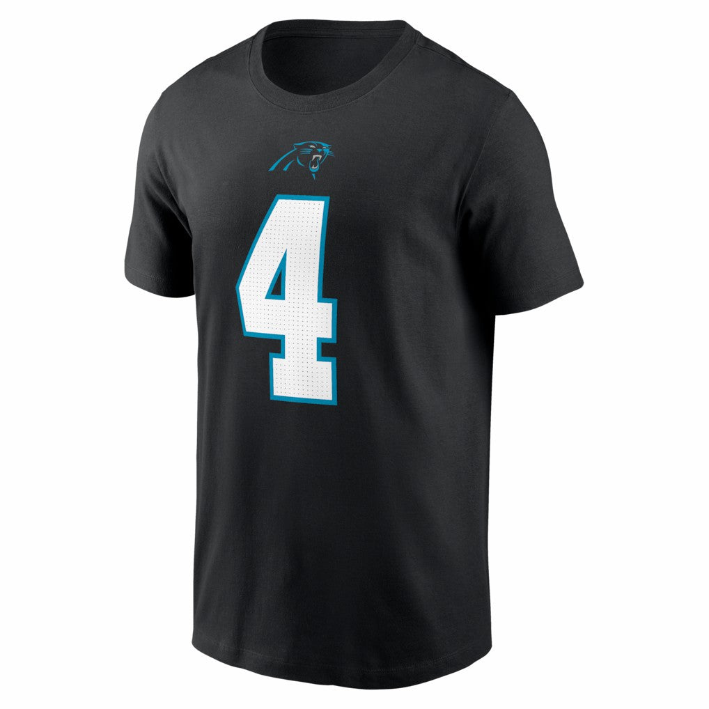 Tetairoa McMillan Carolina Panthers Name & Number T-Shirt Black