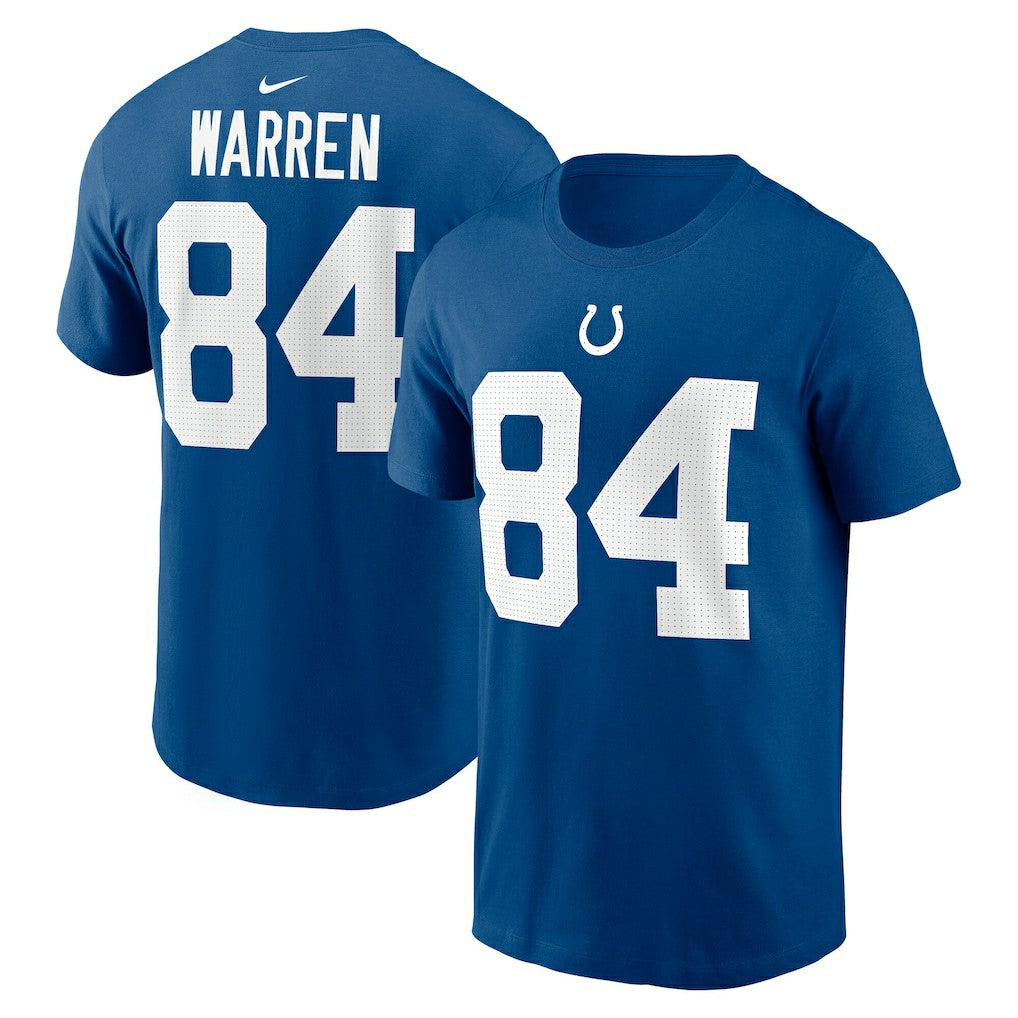 Tyler Warren Indianapolis Colts Name & Number T-Shirt Royal