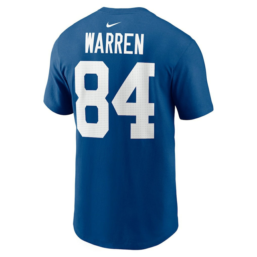 Tyler Warren Indianapolis Colts Name & Number T-Shirt Royal