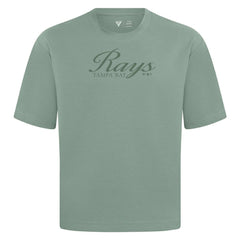 Tampa Bay Rays Levelwear Ethereal Oversized Luxe Signature Knit T-Shirt - Green T-shirts