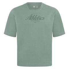Athletics Levelwear Ethereal Oversized Luxe Signature Knit T-Shirt - Green T-shirts