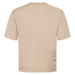 Cincinnati Reds Levelwear Ethereal Oversized Luxe Signature Knit T-Shirt - Khaki T-shirts