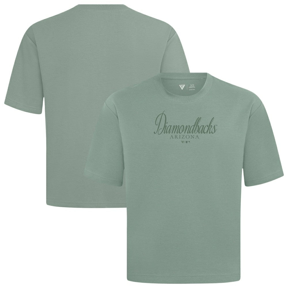 Arizona Diamondbacks Levelwear Ethereal Oversized Luxe Signature Knit T-Shirt - Green T-shirts