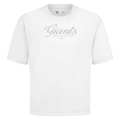 San Francisco Giants Levelwear Ethereal Oversized Luxe Signature Knit T-Shirt - White T-shirts