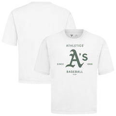 Athletics Levelwear Crossway Oversized Luxe Signature Knit T-Shirt - White T-shirts
