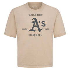 Athletics Levelwear Crossway Oversized Luxe Signature Knit T-Shirt - Khaki T-shirts