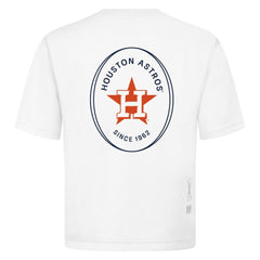 Houston Astros Levelwear Signet Oversized Luxe Signature Knit T-Shirt - White T-shirts