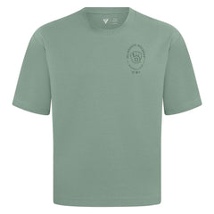 Milwaukee Brewers Levelwear Signet Oversized Luxe Signature Knit T-Shirt - Green T-shirts