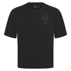 Milwaukee Brewers Levelwear Signet Oversized Luxe Signature Knit T-Shirt - Black T-shirts