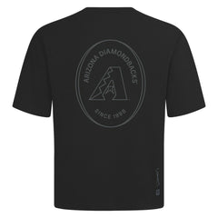 Arizona Diamondbacks Levelwear Signet Oversized Luxe Signature Knit T-Shirt - Black T-shirts