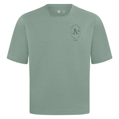 Athletics Levelwear Signet Oversized Luxe Signature Knit T-Shirt - Green T-shirts