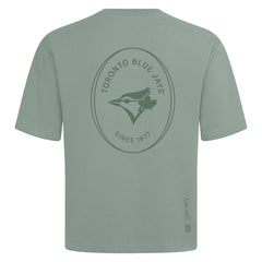 Toronto Blue Jays Levelwear Signet Oversized Luxe Signature Knit T-Shirt - Green T-shirts