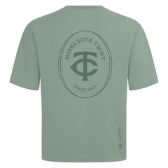 Minnesota Twins Levelwear Register Oversized Luxe Signature Knit T-Shirt - Green T-shirts