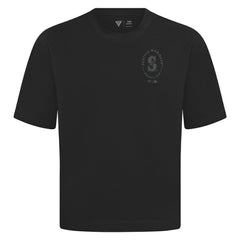 Seattle Mariners Levelwear Register Oversized Luxe Signature Knit T-Shirt - Black T-shirts