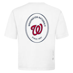 Washington Nationals Levelwear Register Oversized Luxe Signature Knit T-Shirt - White T-shirts