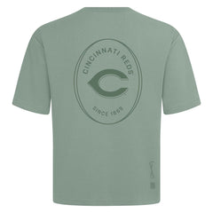 Cincinnati Reds Levelwear Register Oversized Luxe Signature Knit T-Shirt - Green T-shirts