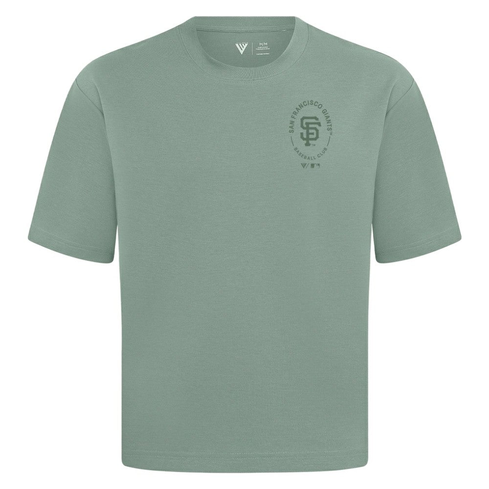 San Francisco Giants Levelwear Register Oversized Luxe Signature Knit T-Shirt - Green T-shirts