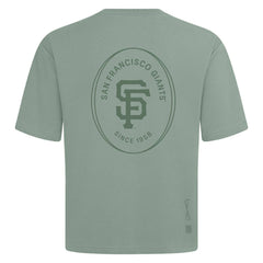 San Francisco Giants Levelwear Register Oversized Luxe Signature Knit T-Shirt - Green T-shirts