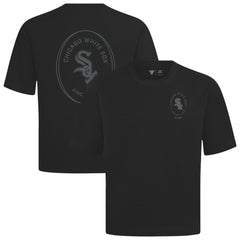 Chicago White Sox Levelwear Register Oversized Luxe Signature Knit T-Shirt - Black T-shirts