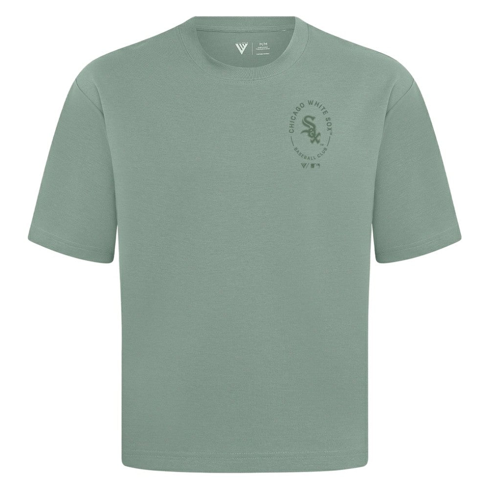 Chicago White Sox Levelwear Register Oversized Luxe Signature Knit T-Shirt - Green T-shirts