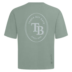 Tampa Bay Rays Levelwear Register Oversized Luxe Signature Knit T-Shirt - Green T-shirts