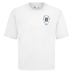 Detroit Tigers Levelwear Register Oversized Luxe Signature Knit T-Shirt - White T-shirts