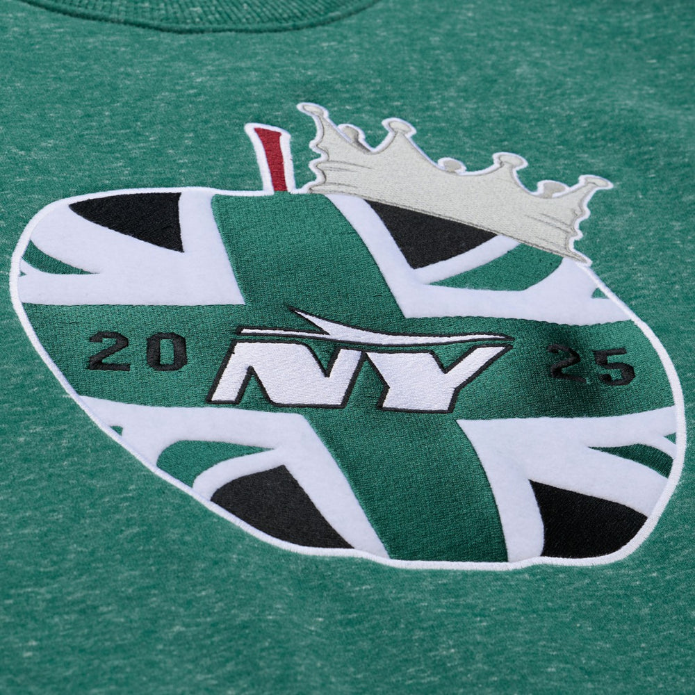 New York Jets Jets In London Throw It Back Fleece Sweatshirt Green
