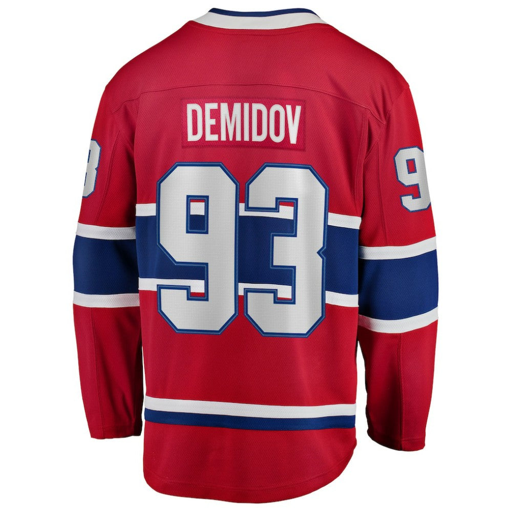 NHL Ivan Demidov Montreal Canadiens Fanatics Home Breakaway Jersey - Red