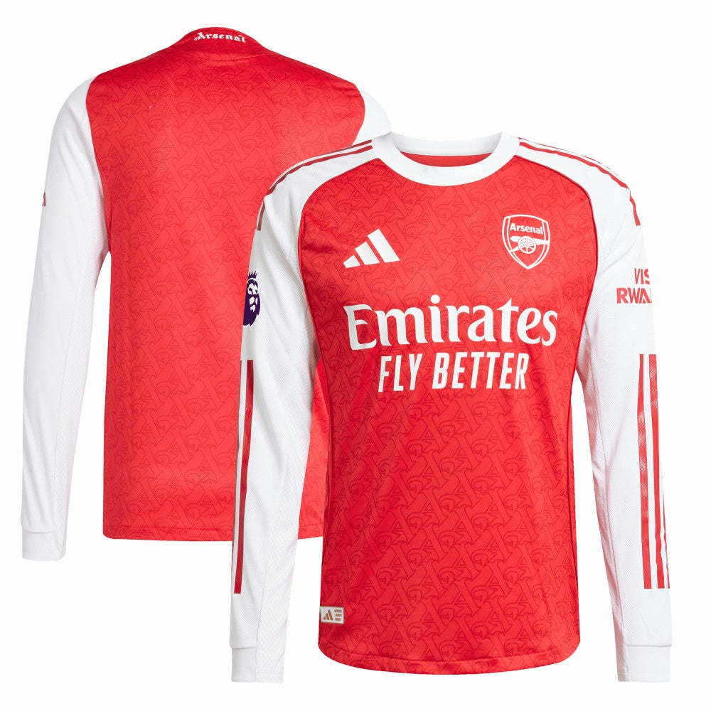 Arsenal 2025/26 Home Long Sleeve Jersey Red