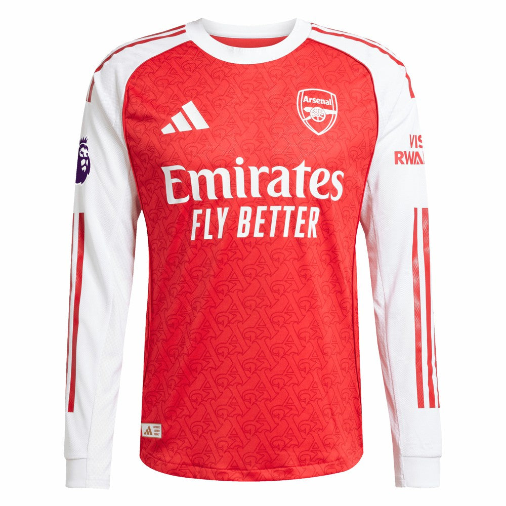 Arsenal 2025/26 Home Long Sleeve Jersey Red